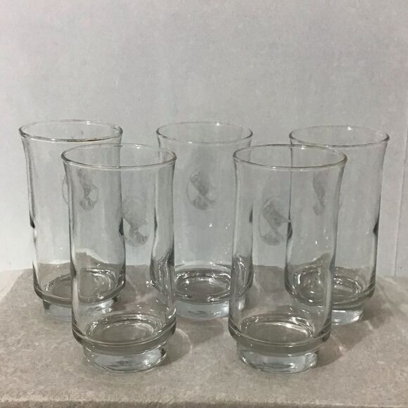 Avon Mrs Albee Logo Drinking Glasses 6 Piece Set - Picture 2 of 6